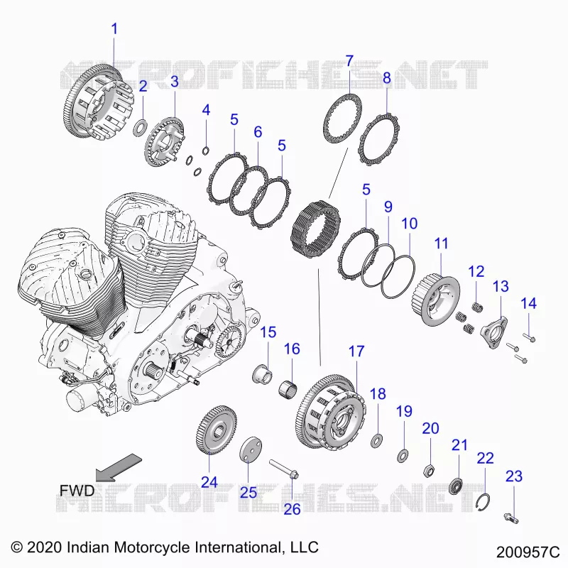 TREN, CLUTCH AND PRIMARY DRIVE