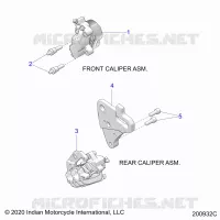 BRAKES, PINZA FRENO DELANTERA AND REAR