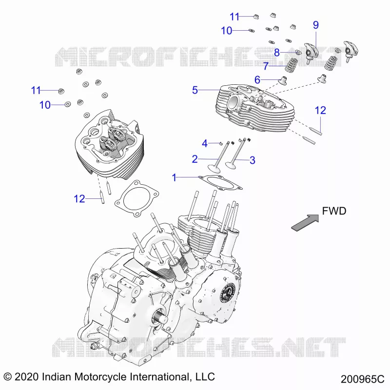 ENGINE, CULATA ASM.
