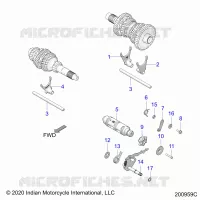 DRIVE TRAIN, HORQUILLAS DE CAMBIO AND DRUM