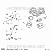 ENGINE, CUERPO DE MARIPOSA AND FUEL RAIL