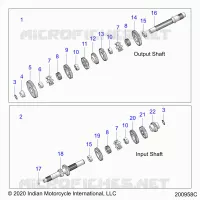 TREN, INPUT/OUTPUT SHAFT ASM.
