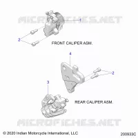 BRAKES, PINZA FRENO DELANTERA AND REAR
