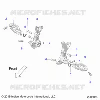 CHASIS, DRIVER FOOTPEGS