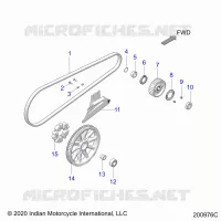 TREN, DRIVE SPROCKET, BELT AND GUARD
