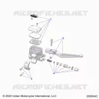 FRENO FRONTAL, LEVER AND MASTER CYLINDER