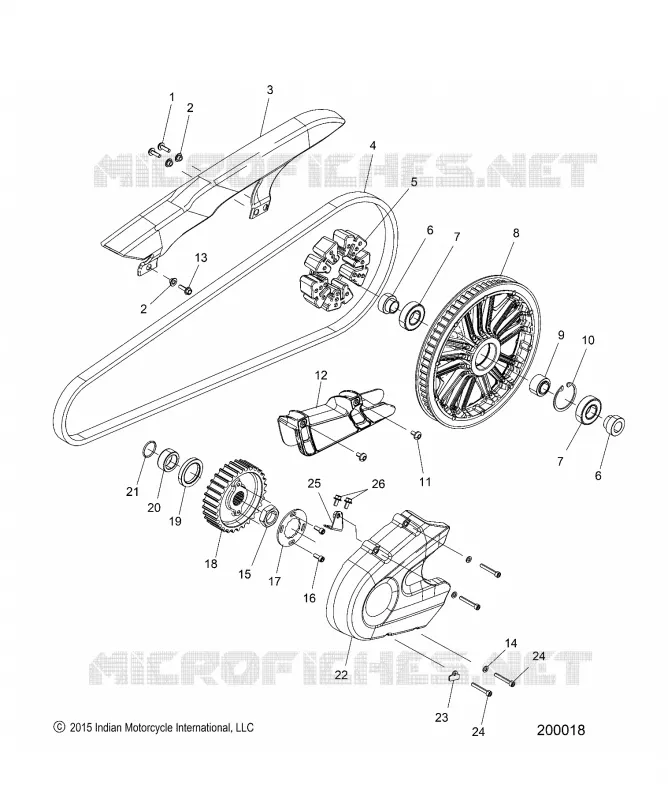 TREN, SPROCKETS, GUARDS AND BELT