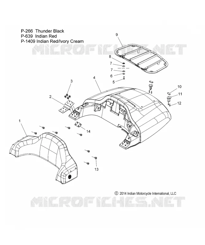 TRUNK LID AND BACKREST ASM. - N15TRAAA ALL OPTIONS (49INDIANTRUNKLID15R)
