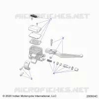 FRENO FRONTAL, LEVER AND MASTER CYLINDER