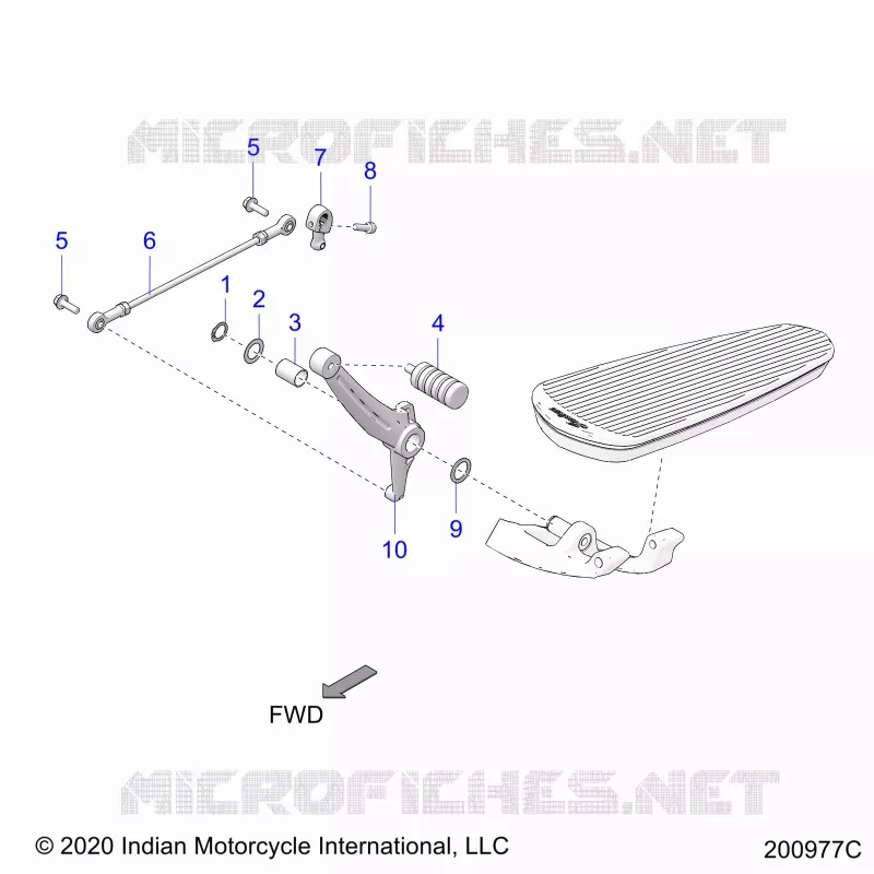 TREN, SHIFT PEDAL AND SHIFT LINKAGE