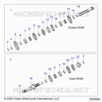 TREN, INPUT/OUTPUT SHAFT ASM.