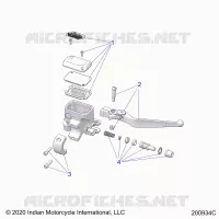 FRENO FRONTAL, LEVER AND MASTER CYLINDER