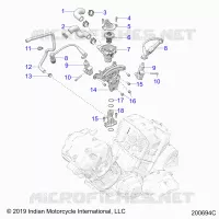 MOTOR, IGNITION, THERMOSTAT HOUSING ASM.
