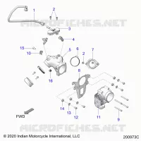 SISTEMA DE COMBUSTIBLE, FUEL CLAM SHELL/THROTTLE BODY