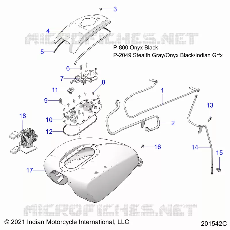 SISTEMA DE COMBUSTIBLE, FUEL TANK ASM.