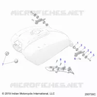 SISTEMA DE COMBUSTIBLE, FUEL TANK MOUNTING