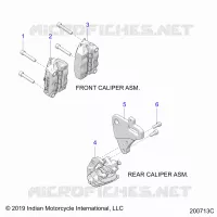 BRAKES, PINZA FRENO DELANTERA AND REAR