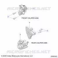 BRAKES, PINZA FRENO DELANTERA AND REAR
