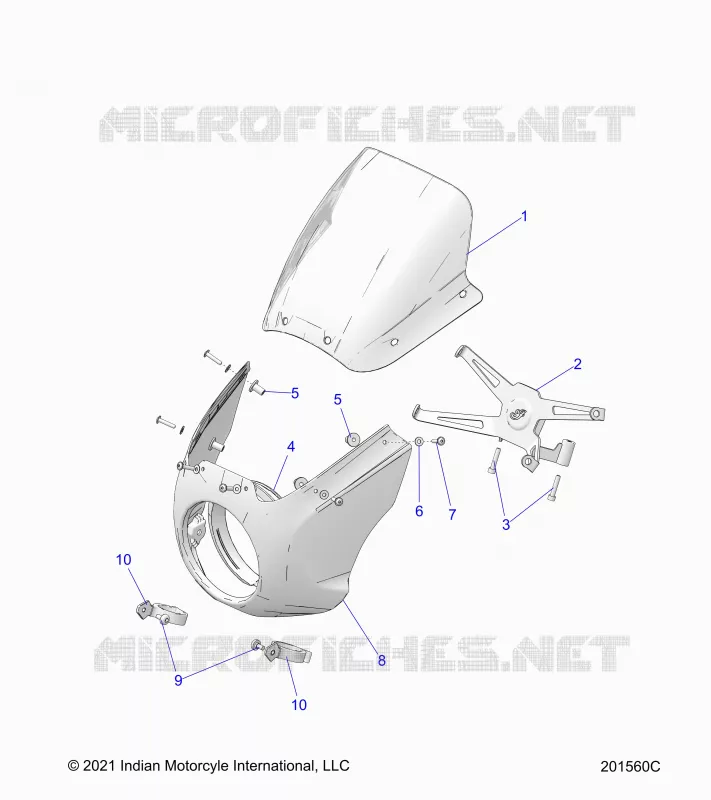 BODY, FRONT COWLING