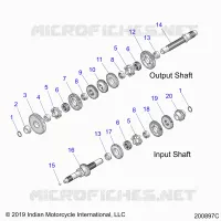 TREN, INPUT/OUTPUT SHAFT ASM.