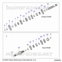 TREN, INPUT/OUTPUT SHAFT ASM.