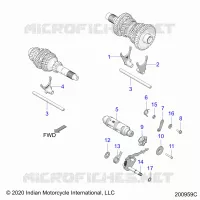 DRIVE TRAIN, HORQUILLAS DE CAMBIO AND DRUM