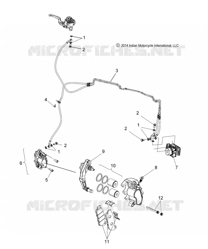 FRENO FRONTAL ASM., INTL W/ABS
