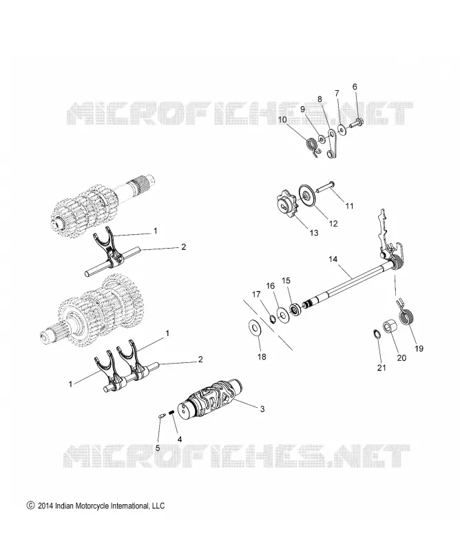 DRIVE TRAIN, CAMBIO FORKS, RATCHET AND DRUM