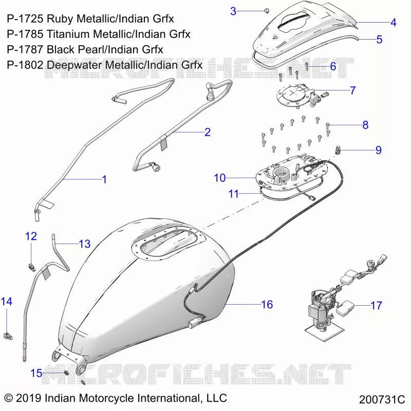 SISTEMA DE COMBUSTIBLE, FUEL TANK ASM.