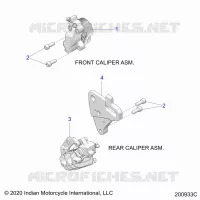 BRAKES, PINZA FRENO DELANTERA AND REAR