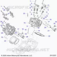 ENGINE, CULATA, CAMSHAFT AND VALVE ASM.