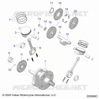 ENGINE, PISTON AND CIGUEÑAL