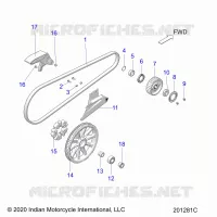 TREN, DRIVE SPROCKET, BELT AND GUARD