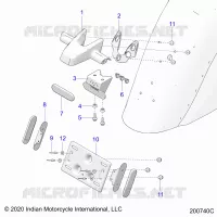 SOPORTE DE LA MATRÃ­CULA/REAR LIGHT HOUSING