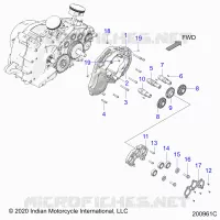 MOTOR, CAM SHAFTS AND GEARS