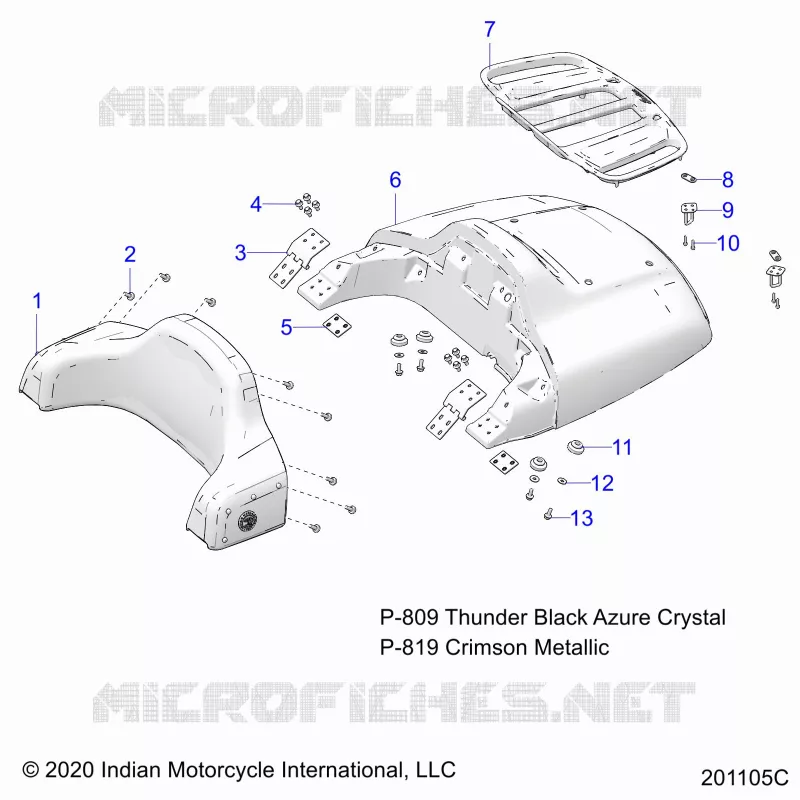 EL MALETERO LID AND BACKREST ASM.