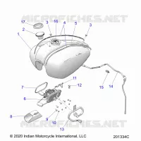 SISTEMA DE COMBUSTIBLE, FUEL TANK ASM.