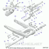 SUSPENSION TRASERA ASM., SWING ARM AND SHOCK