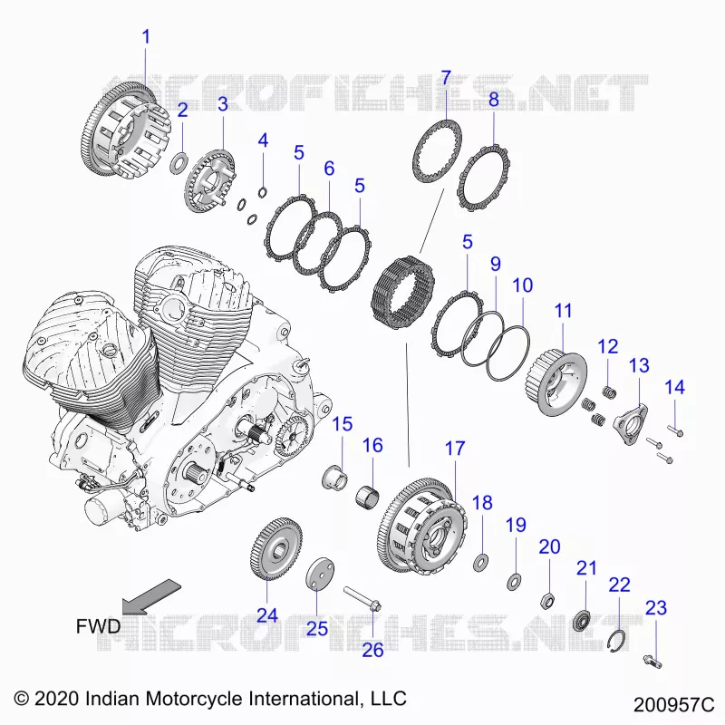 TREN, CLUTCH AND PRIMARY DRIVE