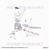 FRENO FRONTAL, LEVER AND MASTER CYLINDER
