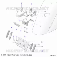 SOPORTE DE LA MATRÃ­CULA/REAR LIGHT HOUSING