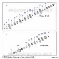 TREN, INPUT/OUTPUT SHAFT ASM.