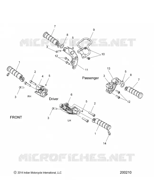 CHASIS, FOOTPEGS