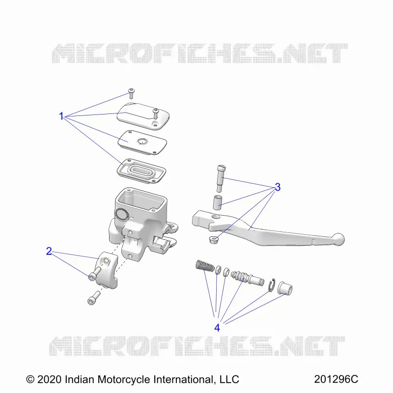 FRENO FRONTAL, LEVER AND MASTER CYLINDER