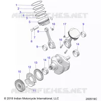 ENGINE, PISTON AND CIGUEÑAL ASM.