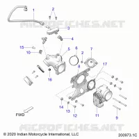 SISTEMA DE COMBUSTIBLE, FUEL CLAM SHELL/THROTTLE BODY