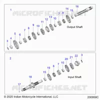 TREN, INPUT/OUTPUT SHAFT ASM.