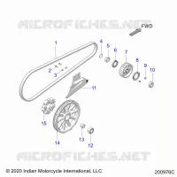 TREN, DRIVE SPROCKET, BELT AND GUARD