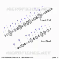 TREN, INPUT/OUTPUT SHAFT ASM.