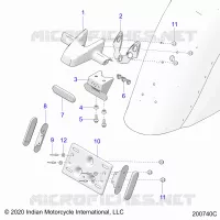 SOPORTE DE LA MATRÃ­CULA/REAR LIGHT HOUSING